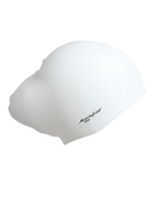 Шапочка для плавания взрослая ONLYTOP, для длинных волос, силиконовая, обхват 54-60 см, белая - Фото 2