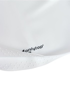 Шапочка для плавания взрослая ONLYTOP, для длинных волос, силиконовая, обхват 54-60 см, белая - Фото 3