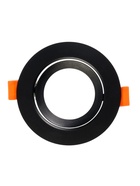 Светильник встраиваемый под лампу MR-16, поворотный, круглый, пластиковый, чёрный - Фото 5