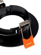 Светильник встраиваемый под лампу MR-16, поворотный, круглый, пластиковый, чёрный - Фото 10