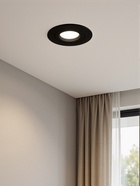 Светильник встраиваемый под лампу MR-16, поворотный, круглый, пластиковый, чёрный - Фото 2