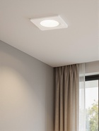 Светильник встраиваемый под лампу MR-16, поворотный, квадратный, пластиковый, белый - Фото 2