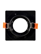 Светильник встраиваемый под лампу MR-16, поворотный, квадратный, пластиковый, чёрный - Фото 8