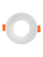 Светильник встраиваемый под лампу MR-16, круглый, пластиковый, белый - Фото 5