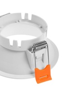 Светильник встраиваемый под лампу MR-16, круглый, пластиковый, белый - Фото 9