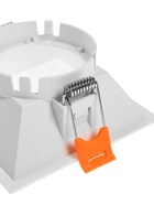 Светильник встраиваемый под лампу MR-16, квадратный, пластиковый, белый - Фото 9