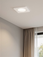 Светильник встраиваемый под лампу MR-16, квадратный, пластиковый, белый - Фото 2