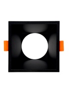 Светильник встраиваемый под лампу MR-16, квадратный, пластиковый, чёрный - Фото 5