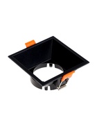 Светильник встраиваемый под лампу MR-16, квадратный, пластиковый, чёрный - Фото 6