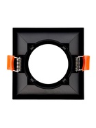 Светильник встраиваемый под лампу MR-16, квадратный, пластиковый, чёрный - Фото 7