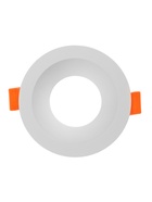 Светильник встраиваемый под лампу MR-16, круглый, пластиковый, белый - Фото 5