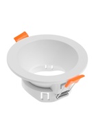 Светильник встраиваемый под лампу MR-16, круглый, пластиковый, белый - Фото 6