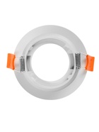 Светильник встраиваемый под лампу MR-16, круглый, пластиковый, белый - Фото 7