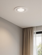 Светильник встраиваемый под лампу MR-16, круглый, металлический, белый - Фото 2