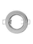 Светильник встраиваемый под лампу MR-16, круглый, металлический, хромированный - Фото 5