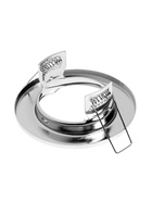 Светильник встраиваемый под лампу MR-16, круглый, металлический, хромированный - Фото 8