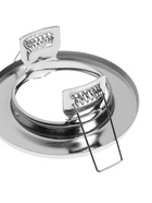 Светильник встраиваемый под лампу MR-16, круглый, металлический, хромированный - Фото 9