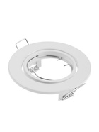 Светильник встраиваемый под лампу MR-16, поворотный, круглый, металлический, белый - Фото 6