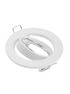 Светильник встраиваемый под лампу MR-16, поворотный, круглый, металлический, белый - Фото 7