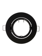 Светильник встраиваемый под лампу MR-16, поворотный, круглый, металлический, чёрный - Фото 5