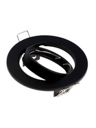 Светильник встраиваемый под лампу MR-16, поворотный, круглый, металлический, чёрный - Фото 7