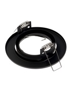 Светильник встраиваемый под лампу MR-16, поворотный, круглый, металлический, чёрный - Фото 9