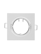 Светильник встраиваемый под лампу MR-16, поворотный, квадратный, металлический, белый - Фото 5