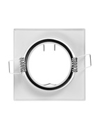 Светильник встраиваемый под лампу MR-16, поворотный, квадратный, металлический, белый - Фото 8