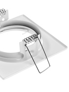 Светильник встраиваемый под лампу MR-16, поворотный, квадратный, металлический, белый - Фото 10