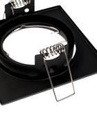 Светильник встраиваемый под лампу MR-16, поворотный, квадратный, металлический, чёрный - Фото 10