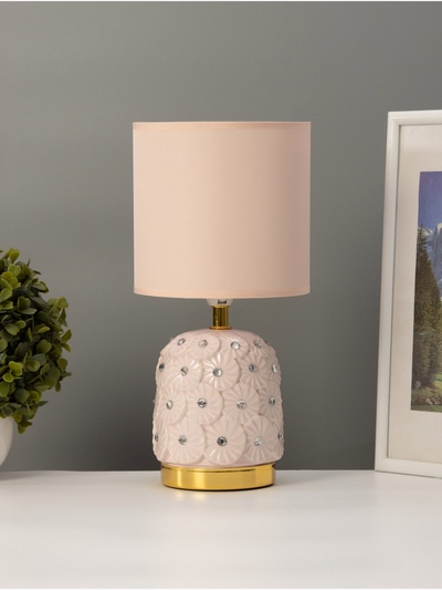 Лампа настольная «Букет» 1×40 Вт Е14 розовый 14.5×14.5×30 см МОДЕЛЬ