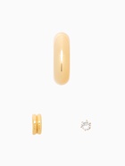 Серьга и кафф QF «Бублик», набор 3 шт. стразы, цвет золото - Фото 4