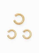 Серьги каффы «Трио», набор 3 шт. цвет золото - Фото 3