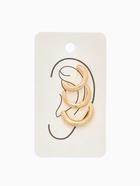 Серьги каффы «Трио», набор 3 шт. цвет золото - Фото 6