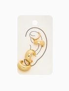 Серьги и кафф QF «Бублик», набор 4 шт. цвет золото - Фото 6