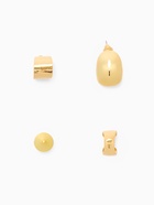 Серьги и кафф QF «Объёмные фигуры», набор 4 шт. цвет золото - Фото 7