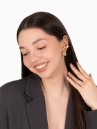 Серьги и кафф QF «Объёмные фигуры», набор 4 шт. цвет золото - Фото 4