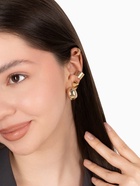 Серьги и кафф QF «Объёмные фигуры», набор 4 шт. цвет золото - Фото 9