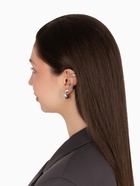 Серьги и кафф QF «Объёмные фигуры», набор 4 шт. цвет серебро - Фото 6