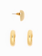 Набор серьги и каффы 3 шт. «Бублик», сердце, цвет золото - Фото 5