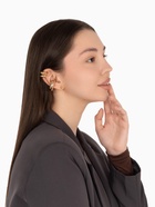 Серьги и кафф QF «Бублики трио», набор 4 шт. цвет золото - Фото 8