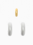 Серьги кольца и каффы QF «Бублик», набор, цвет золото, серебро - Фото 7