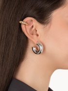 Серьги кольца и каффы QF «Бублик», набор, цвет золото, серебро - Фото 5