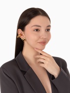 Серьги и каффы QF «Сердечки», набор, бублик, цвет золото - Фото 3