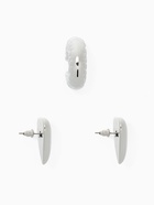 Серьги и каффы QF «Сердечки», набор, бублик, цвет серебро - Фото 7