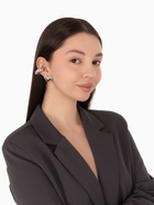 Серьги и каффы QF «Сердечки», набор, бублик, цвет серебро - Фото 10