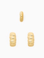 Серьги и каффы QF «Плетённый бублик», набор, цвет золото - Фото 7