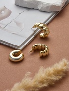 Серьги и каффы QF «Плетённый бублик», набор, цвет золото - Фото 11