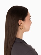 Серьги и каффы QF «Плетённый бублик», набор, цвет золото - Фото 8