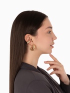 Серьги и каффы QF «Плетённый бублик», набор, цвет золото - Фото 4